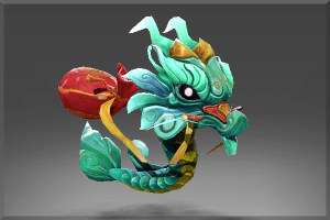 Auspicious Little Green Jade Dragon